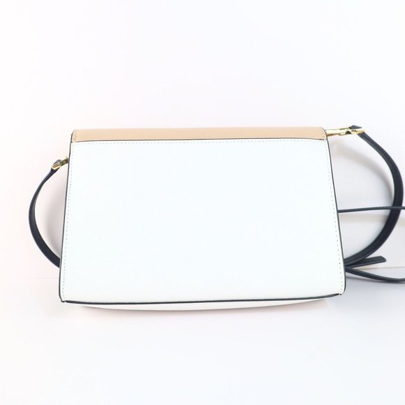 Preowned Kate Spade Carson Colorblock Saffiano Leather Women Crossbody Bag Cream - Picture 5 of 15